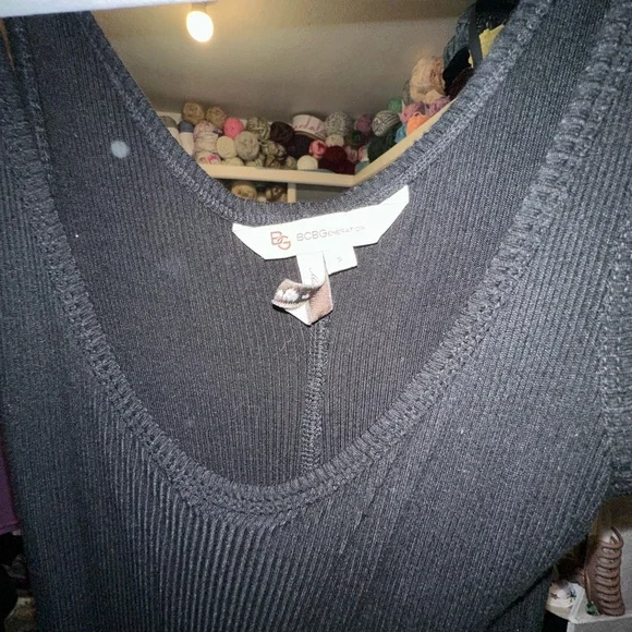 Vintage 2000s BCBG Generation Black Knit Maxi Dress - Like New - Picture 2 of 3